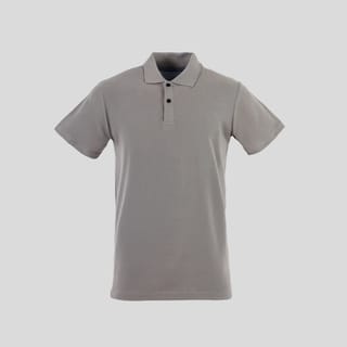Penye Pike Kumaş Gri Polo T-Shirt