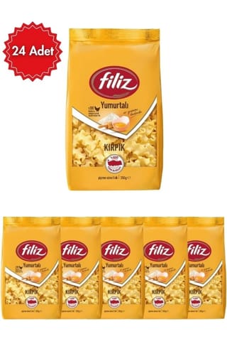 FİLİZ Yumurtalı Kırpık Makarna x 24 Adet | Geleneksel Çorbalık & Yemeklik | Besleyici Seçim
