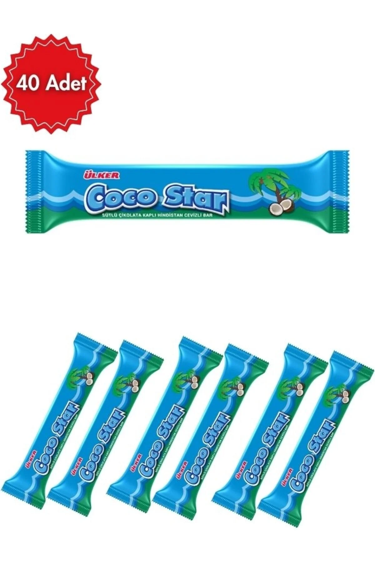Ülker Coco Star Hindistan Cevizli Bar 25 G x 40 Adet