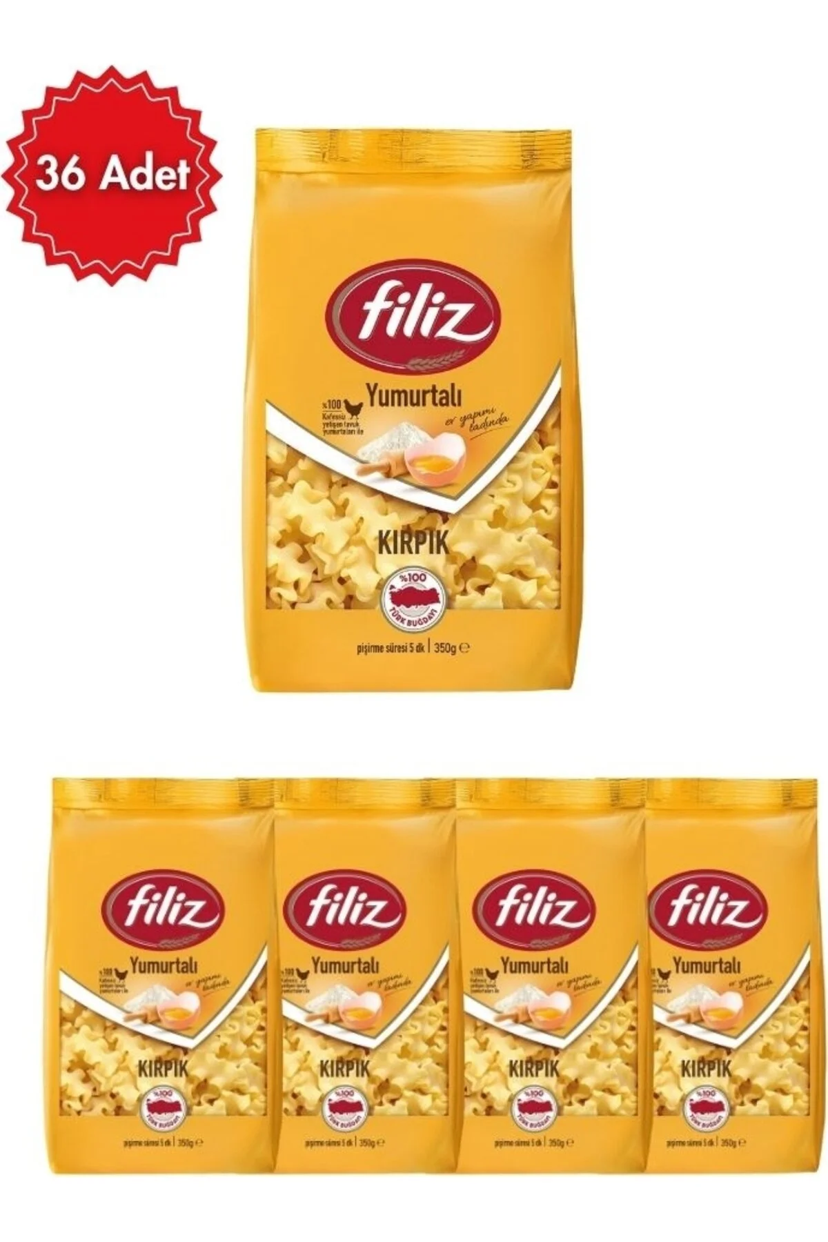 FİLİZ Yumurtalı Kırpık Makarna x 36 Adet | Besleyici Seçim