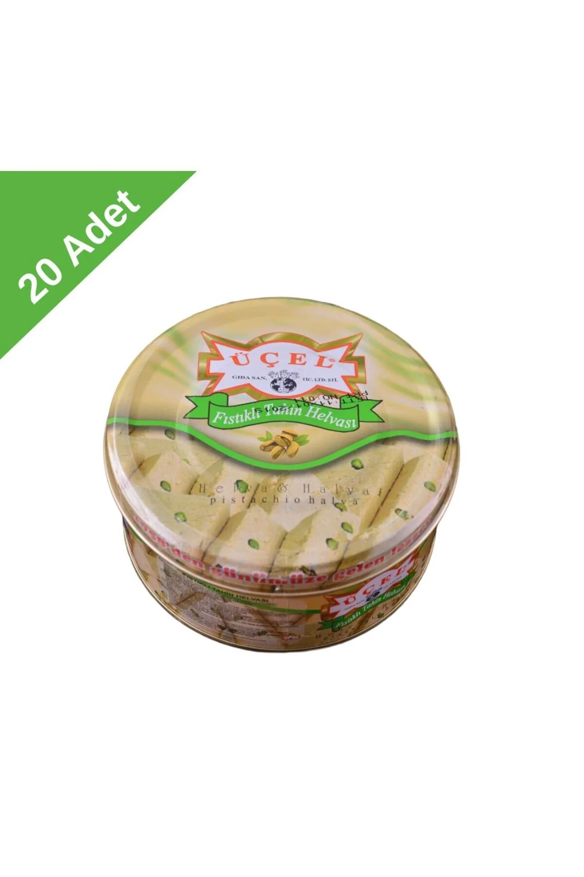 Üçel Fıstıklı Helva 830 G x 20 Adet | Geleneksel Tatlı