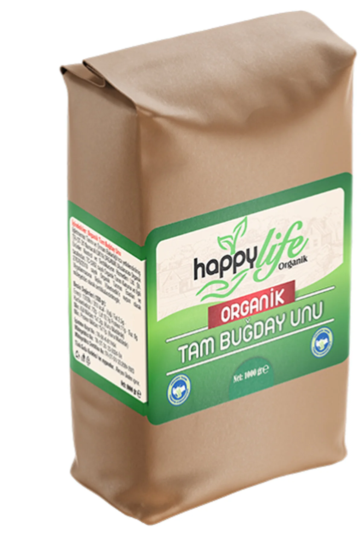 Happy Life Happylife Organik Tam buğday Unu 1000 gr. x 6 Adet