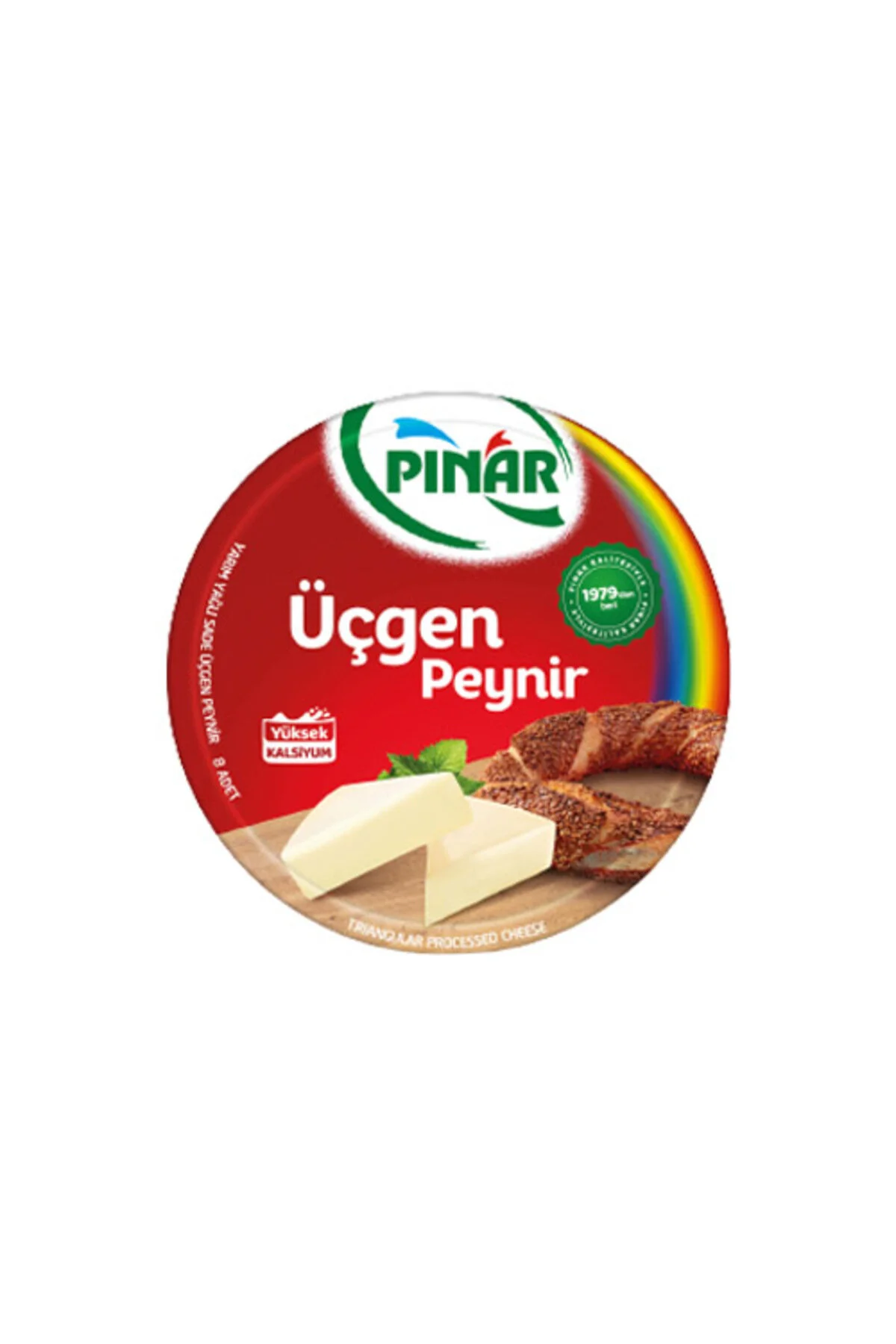 Pınar Yarım Yağlı Sade Üçgen Peynir (100 g) x6 Adet